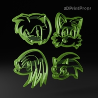 ​Sonic Cookie Cutter set - Thumbnail 2