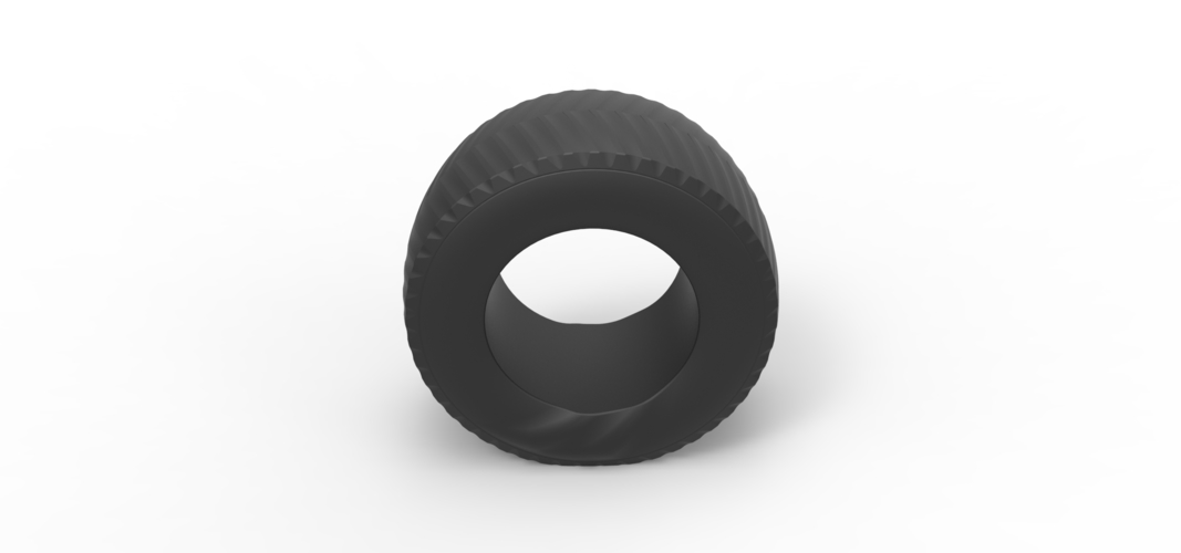 Pulling tractor rear tire while pulling 1:25 3D Print 549980