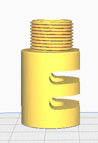 AAP01C SILENCER ADAPTER MOD2 3D Print 550027