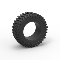 Small Offroad tire 131 Scale 1:25 3D Printing 550039