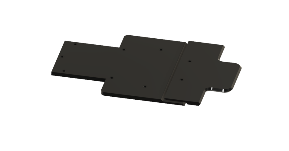 Split Chassis Plates for OpenRC F1 3D Print 55021