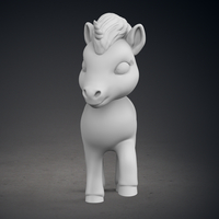 Cute Unicorn Version 2 - Thumbnail 3