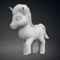 Cute Unicorn Version 2 - Thumbnail 4