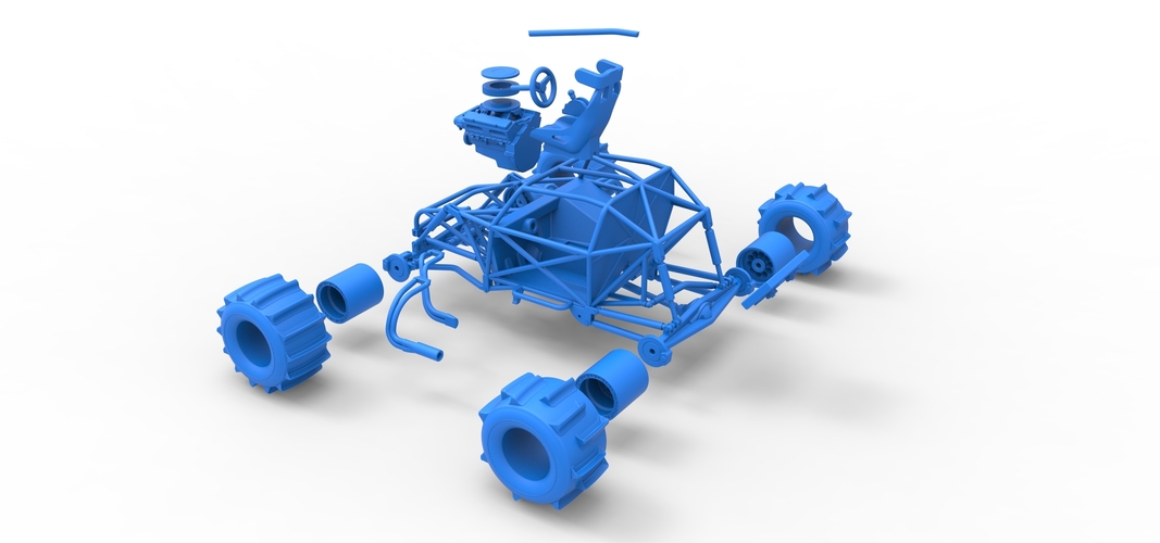 Formula Off Road Version 2 Base Scale 1:25 3D Print 550785