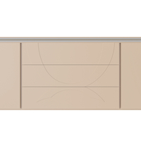 Elegant Minimalist Chest of Drawers with Curved Design Accents - Thumbnail 1