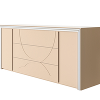 Elegant Minimalist Chest of Drawers with Curved Design Accents - Thumbnail 2