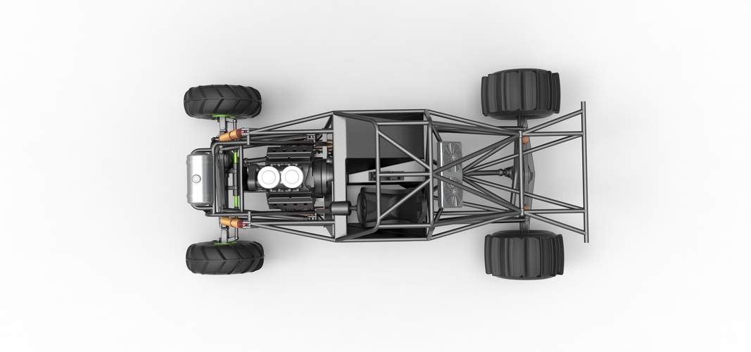 Mud dragster Base Scale 1:25 3D Print 551093