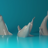 Swimming Dolphins - Thumbnail 1