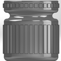 A round pencil cup as a vase with rectangular patterns - Thumbnail 4