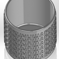 Round pen cup with Cyrillic alphabet - Thumbnail 3