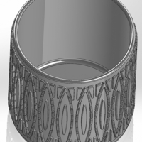 Round pen cup with unusual circular patterns - Thumbnail 2