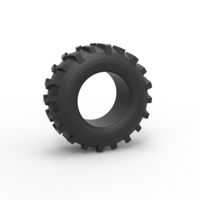 Mud dragster front tire 4 Scale 1:25 - Thumbnail 1