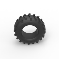 Mud dragster front tire 4 Scale 1:25 - Thumbnail 6