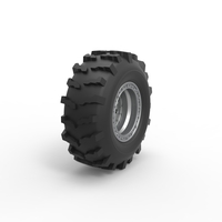 Front wheel from Mud dragster Version 3 Scale 1:25 - Thumbnail 2