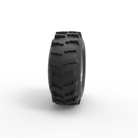Front wheel from Mud dragster Version 3 Scale 1:25 - Thumbnail 3