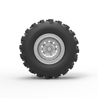 Front wheel from Mud dragster Version 3 Scale 1:25 - Thumbnail 5