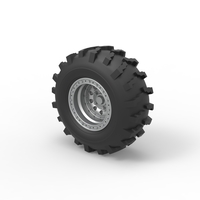 Front wheel from Mud dragster Version 3 Scale 1:25 - Thumbnail 7