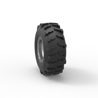 Front wheel from Mud dragster Version 3 Scale 1:25 - Thumbnail 8