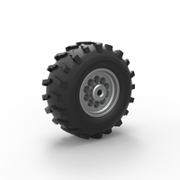 Front wheel from Mud dragster Version 3 Scale 1:25 - Thumbnail 9