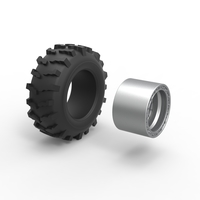 Front wheel from Mud dragster Version 3 Scale 1:25 - Thumbnail 10