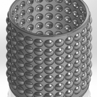 Round pen cup with convex and concave balls - Thumbnail 1