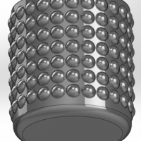 Round pen cup with convex and concave balls - Thumbnail 2