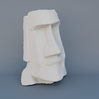 Moai Statue, Stylized Blocks - Thumbnail 12