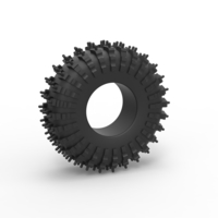 Small Offroad tire 132 Scale 1:25 3D Printing 551337