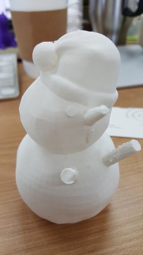 Front Arm Snowman 3D Print 55139