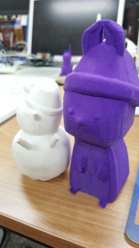 Front Arm Snowman 3D Print 55140