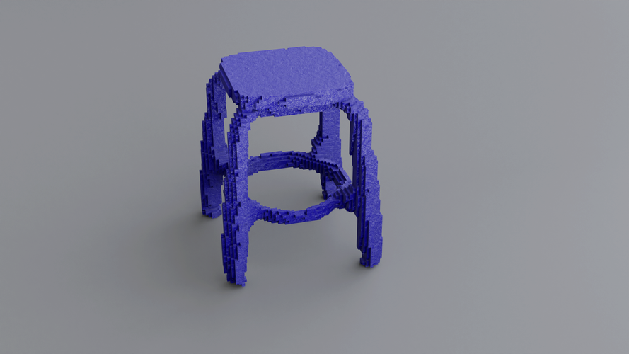 Printable seat with no back or arms support