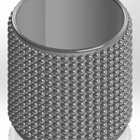 Round pen cup with ballpoint - Thumbnail 1