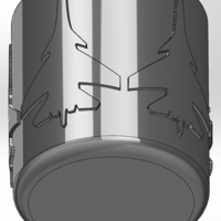 Round pen cup with five Su-35 silhouettes - Thumbnail 3