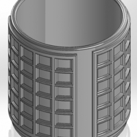 Round pen cup with windows - Thumbnail 1
