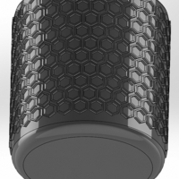 Round pen cup with flattened hexagons - Thumbnail 3