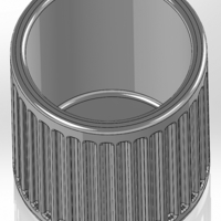 Round pen cup with shortened vertical slits - Thumbnail 2