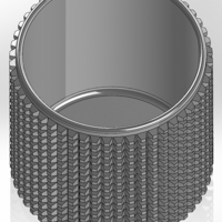 Round pen cup with hemmed four-sided pyramids - Thumbnail 2