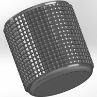 Round pen cup with hemmed four-sided pyramids - Thumbnail 3