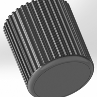 A round pencil cup with vertical slits and a softer bottom - Thumbnail 3