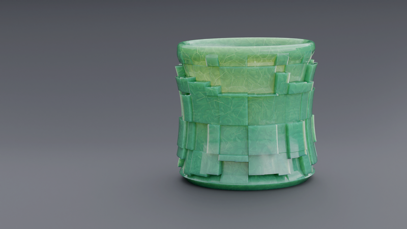 Pen Holder Square Pattern