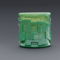 Pen Holder Square Pattern - Thumbnail 3