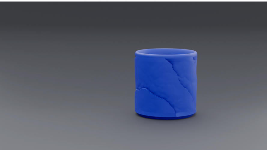 Pen Holder Rough Surface Pattern