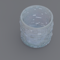 Pen Holder Squares Pattern - Thumbnail 1