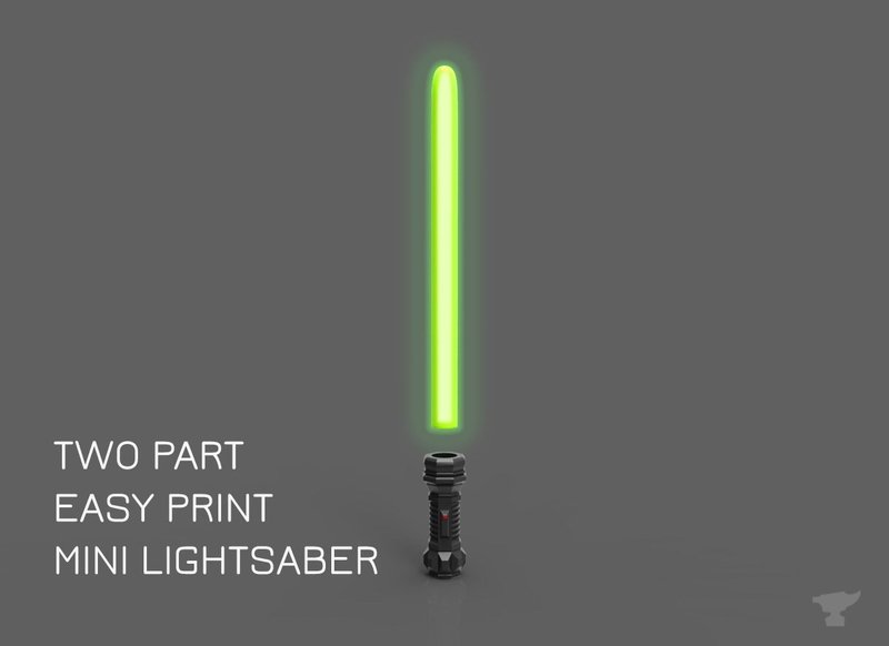 Mini Lightsaber - two parts