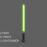 Small Mini Lightsaber - two parts 3D Printing 55159