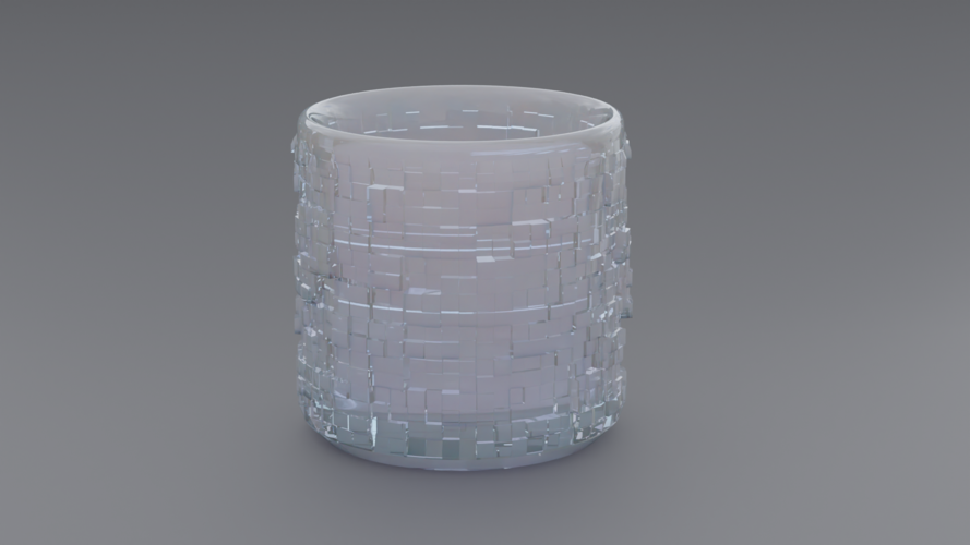 Pen Holder Squares Pattern