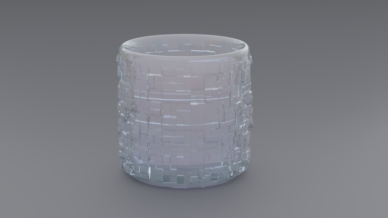 Pen Holder Squares Pattern