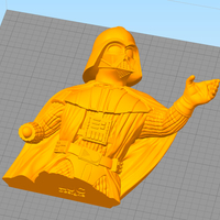 DARTH VADER STAR WARS FAN ART- 3D PRINTED WALL DISPLAY WITH NEON - Thumbnail 8