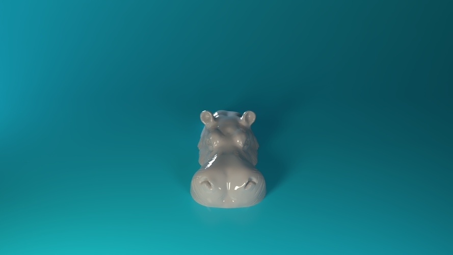 Swimming Rhino 3D Print 551781