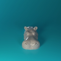 Small Swimming Rhino 3D Printing 551781